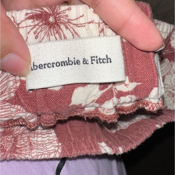 AF Linen-Blend Pull-On Wide Leg Pants Sz M #Q1 - Picture 6 of 7